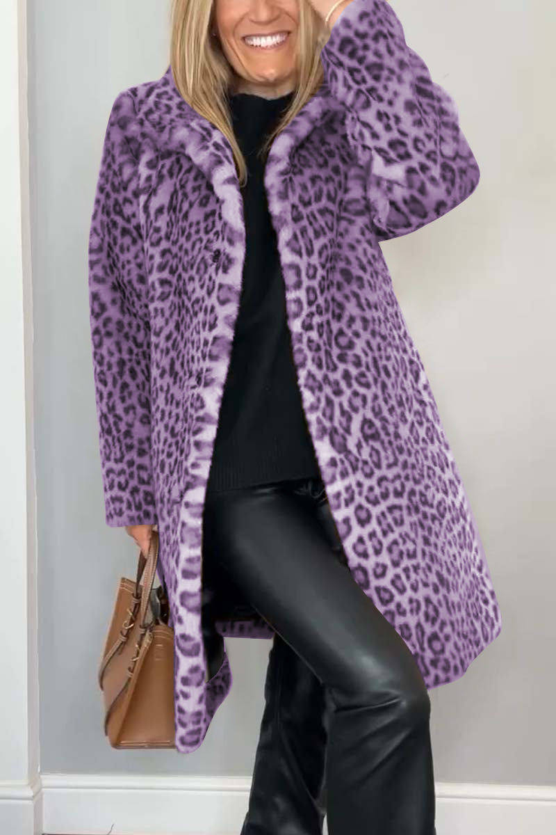 Lizzie - Abrigo Con Estampado De Leopardo